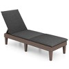 Costway Patio Lounge Chair Recliner Chair with 3-Position Adjustable Backrest & Cushion Blue/Gray/Orange/Red/White - 2 of 3