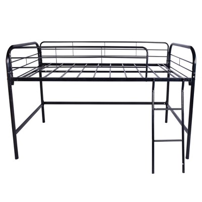 Bellemave Metal Twin Loft Bed , Twin Size High Loft Bed Black