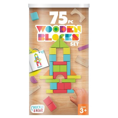 Chuckle & Roar Wood Block Set - 75pc