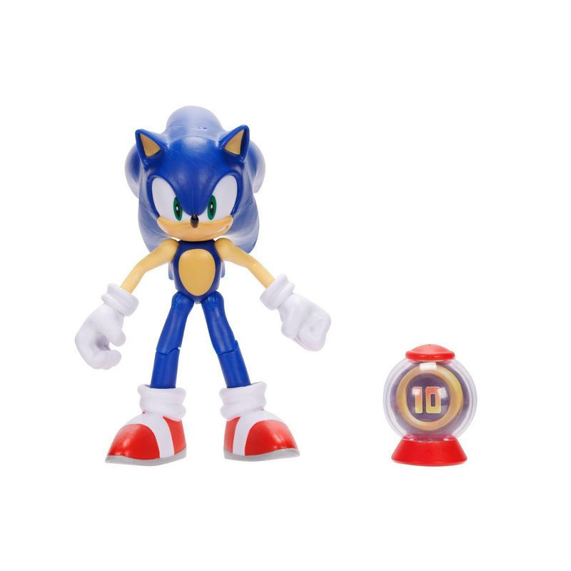 Sonic the Hedgehog with Super Ring Item Box Action Figure, 1 of 8