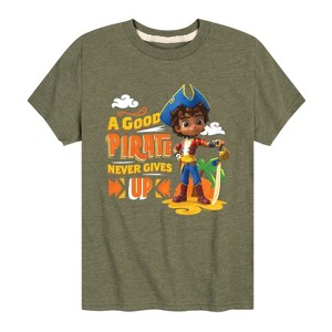 Boys' - Santiago of the Seas - A Good Pirate Never Gives Up Short Sleeve Graphic T-Shirt - 1 of 4