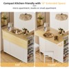 Buenhomino Kitchen Island with Folding Drop Leaf, Rolling Island Table with Storage, Kitchen Cabinet on Wheels for Kitchen, Bar Cart with Cabinet - 4 of 4