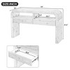 CAVINAS Retro Console Table with 2 Large Drawers,52 inch Entryway Table for Living Room,Hallway - 3 of 4