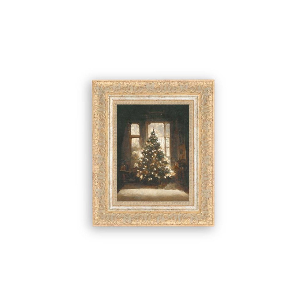 Photos - Other Decoration Petal Lane 10"x12" Glowing Christmas Tree Copper Gold Framed Art