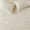 Sapphtopaz Luxury Comforter Set, All Season Cotton Blend Jersey Knit Sheet Set Bedding Set, Flat Sheet, Fitted Sheet, Pillowcases, Machine Washable - 4 of 4