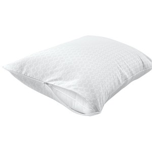 Allergy Protection Zippered Pillow Protectors 2-Pack White (King) - Sealy Posturepedic