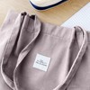 Wrapables Corduroy Tote Bag, Casual Everyday Shoulder Handbag, Lavender - 3 of 4