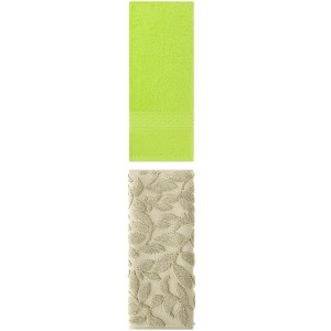 REGALWOVEN Geometry Pattern Cotton Decorative Hand Towels 13" x 30"/14" x 30" 2 Packs - 1 of 4