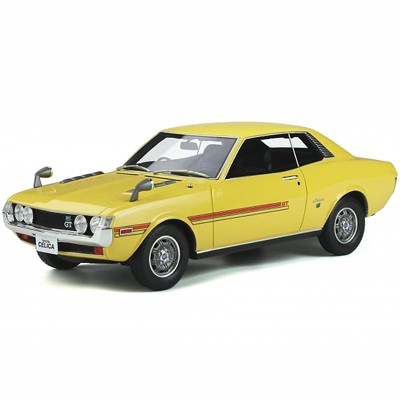 Toyota Celica GT (R22) Coupe RHD (Right Hand Drive) Yellow with Black and Red Stripes 1/18 Model Car by Otto Mobile