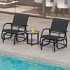 Tangkula Rocking Chair w/ Study Metal Frame Comfortable Single Glider Patio Chair - 4 of 4