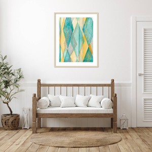 Amanti Art Diamond Illusion II by Megan Meagher Wood Framed Wall Art Print - 1 of 4
