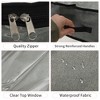 Unique Bargains Under Bed Collapsible Closet Containers Organizers for Blankets Towels Pillows Clothes 39.37"x19.69"x7.09" Gray - 3 of 4
