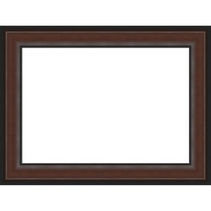 Amanti Art Harvard Walnut Framed Dry Erase Magnetic Board - 1 of 4