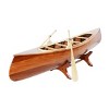 Peterborough Canoe Model 23.5" - Handcrafted Wood - Maritime Display By Old Modern Handicrafts - 4 of 4