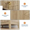 Fluted Dresser for Bedroom 42.9" Tall, 5-Drawer Wood Dresser for Bedroom, Modern Chest of Drawers, Storage Organizer Cabinet - 4 of 4