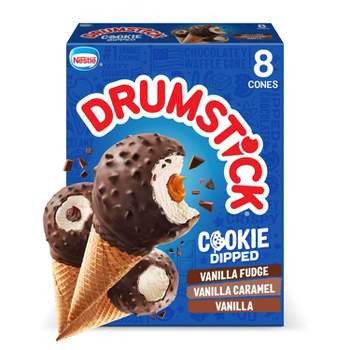 Nestle Drumstick Cookie Dipped Ice Cream Cone - 8pk