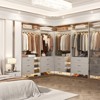 Aheaplus Set of 2 Closet Organizers, Walk-in Closet System with Hanging Rods and Drawers - 3 of 4