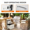 30" Stainless Steel Outdoor Kitchen Drawers - Commercial Grade 304 BBQ Island Drawers with Smooth Ball Bearing Slides(Silver) - 4 of 4