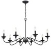 Millennium Lighting Delvona 8 - Light Chandelier in  Matte Black - 3 of 4
