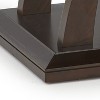 Vynxaria Jocelyn End Table ¨C Classic Brown Design with Decorative Base and Thick Tops - 2 of 4