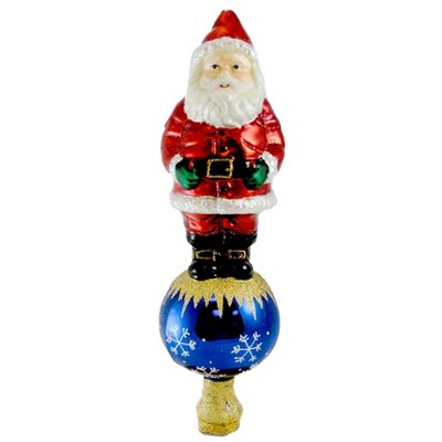 Old World Christmas 12.0" Santa Tree Top Finial Kris Kringle Ornament  -  Tree Toppers