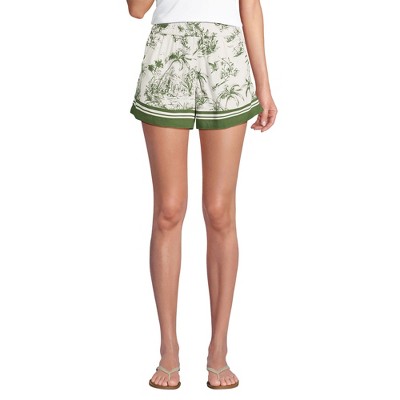 Lands' End Women's Rayon High Rise 5" Pull On Shorts - Set Bottom