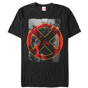 Men's Marvel Cable Grayscale X Symbol T-Shirt - 1 of 4