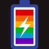 Adult Design By Humans Pride Charging Battery By PINHEAD66 T-Shirt - 2 of 2