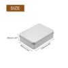 Unique Bargains Metal Mini Portable Rectangular Metal Tin Box 2 Pcs - 2 of 4