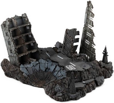 MegaHouse Mobile Suit Gundam Realistic Model Series 1/144 Scale Ruins at New York Structure