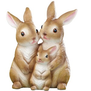 Collections Etc Springtime Bunny Family Decorative Statue - 1 of 2