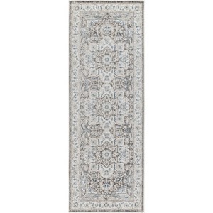 Hauteloom Roho Beige & Blue Washable Area Rug - 1 of 4