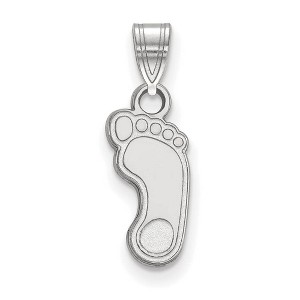 Black Bow Jewelry 14k White Gold North Carolina Tar Heels NCAA Small Pendant - 1 of 3