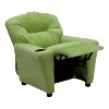 Emma and Oliver Contemporary Kids Recliner with Cup Holder - 3 of 4