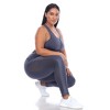 Plus Size High-Waist Mesh Fitness Leggings - White Mark - 4 of 4