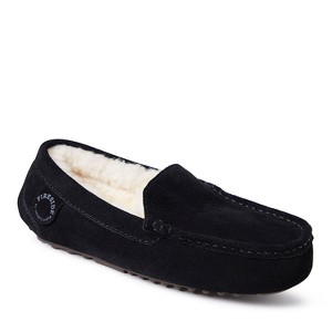 Fireside By Dearfoams Women's Mel Genuine Shearling Moccasin Slipper - 1 of 4
