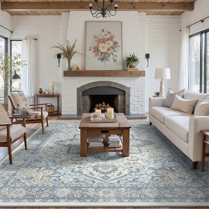Abynow Medallion Faded Persian Indoor Area Rug - 1 of 4