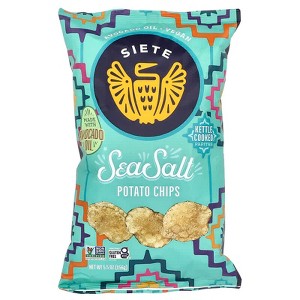 Siete, Kettle Cooked Potato Chips, Sea Salt, 5.5 oz - 1 of 2