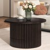 CAVINAS Modern Wooden Side Table Square Coffee Table with 4 Storage Drawers, End Table for Living Room, Bedroom - 2 of 4