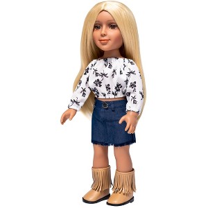 I'M A GIRLY Zoe 18" Fashion Doll with Golden Blonde Interchangeable Wig to Style - 1 of 4