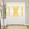 Kate Aurora Plaid Country Farmhouse French Door Curtain Panel With Matching Tieback - 3 of 4