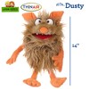 Living Puppets: Dusty The Friendly Monster - 14"Plush Hand Puppet, Handmade - 2 of 4