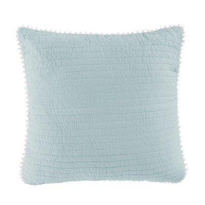 Pom Pom Blue Haze Euro Sham  - Levtex Home