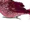 Northlight Glitter Left Facing Bird Clip-on Christmas Ornament - 4" - Berry Pink - image 4 of 4