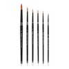 Creative Mark Beste Golden Taklon Round #4 - 2 Pack Artist Brush, Professional Watercolor Brushes, For Acrylic Painting, Short Handle, Sharp Edges, - 3 of 4