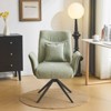 Karl Home | 28.3 inch BeigeChenille Dovetail Swivel Office Chair - 4 of 4