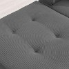 TIRAMISUBEST Minimalist Style Sectional Couch, Free Combination Corduroy Floor Sofa Sets with Pillows - 4 of 4