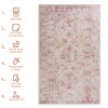 SKRAN Machine Washable Area Rugs, Low-Pile, Non-Slip, Non-Shedding, Foldable, Kid & Pet Friendly for Living Room, Bedroom, Kitchen  (Beige) - 3 of 4
