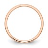 Black Bow Jewelry 1.2mm 14k Rose Gold Half Round Satin Stackable Band - image 2 of 4