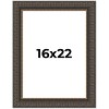 PosterPalooza | Museum Brown Picture Frame - UV Acrylic, Foam Board Backing, Hanging Hardware - 2 of 4